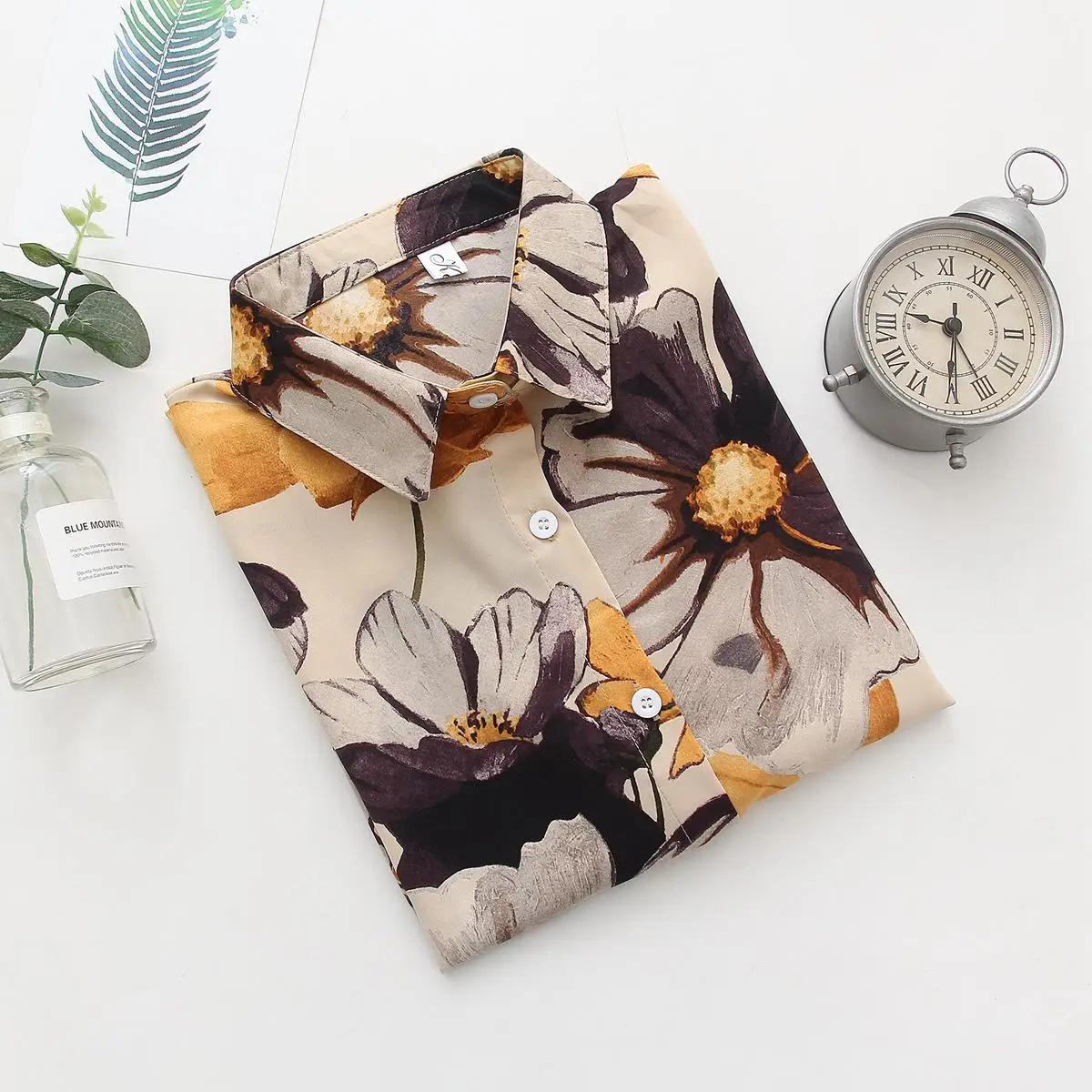 2020 Summer Hawaii Floral Shirts Women Blouses Long Sleeve Shirt Camisas Femininas Female Tops Fashion Shirt Blusas Mujer