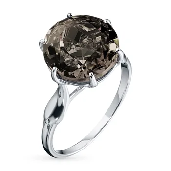 

Silver ring with rauchtopaz э0641кц04200141