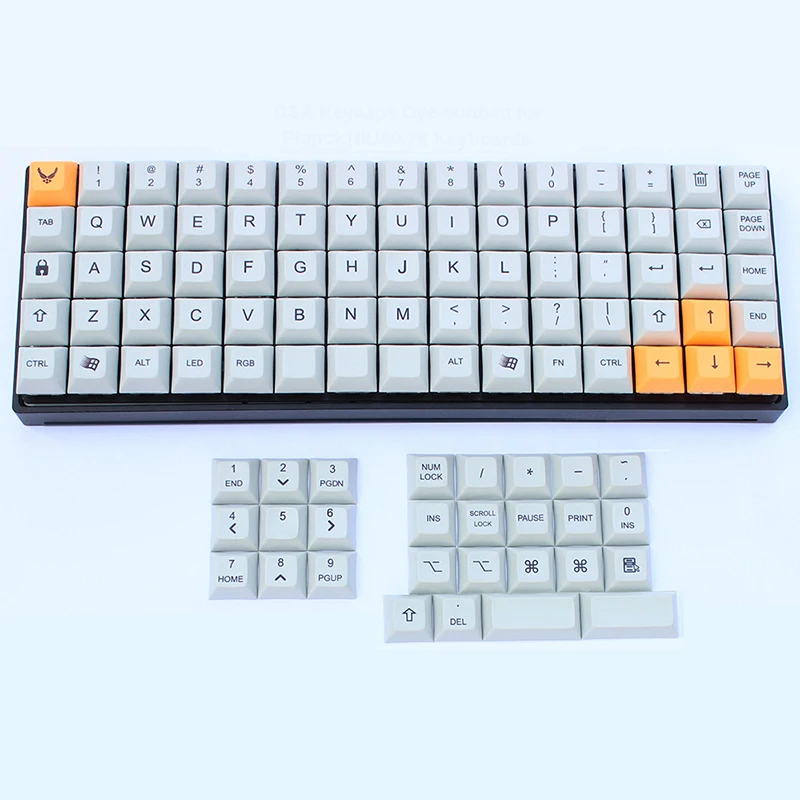 Tecladas Dsa para Teclado Mecânico. Botões para Teclado Ortopédico Niu40 Xd75 Rgb75 - Imagem 2