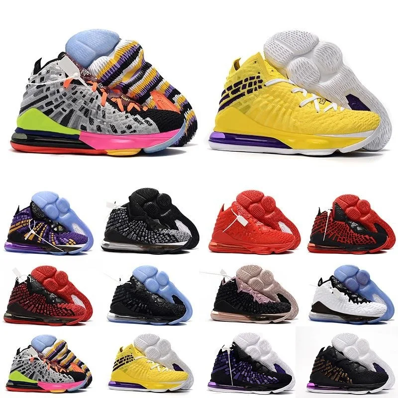 17 баскетбольные кроссовки 17s Martin lebron Remix красные, черные, белые, желтые разноцветные кроссовки SuperBron, кроссовки james, размеры 40-46