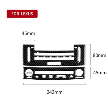 

Carbon Fiber CD Panel Trim For LEXUS IS250 IS350 2014-2018 Black Useful