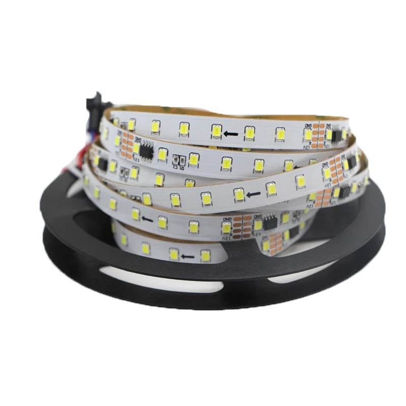 12 В постоянного тока ws2811 (IC16703) SMD2835 126 светодиодов/м внешний чип программируемый и
