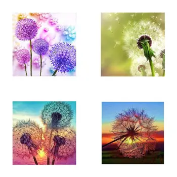 

4Pcs Small Dandelion Diamond Painting Kits for Adult Drill Paint with Diamonds