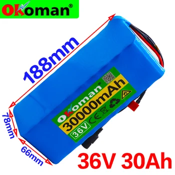 

36V 10S4P 30Ah 600W High power&capacity 42V18650 lithium battery pack ebike electric car bicycle motor scooter 20A BMS