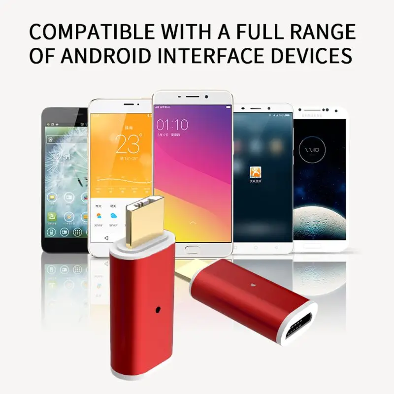 Магнитный Micro USB Женский со штепселем, для передачи данных и подзарядки конвертер адаптер для samsung Huawei Xiaomi HTC Android смартфон планшет