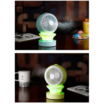 

Noise-free dingdong humidifying air conditioning small fan desk mute mini air conditioning fan usb mini spray cooling small fan