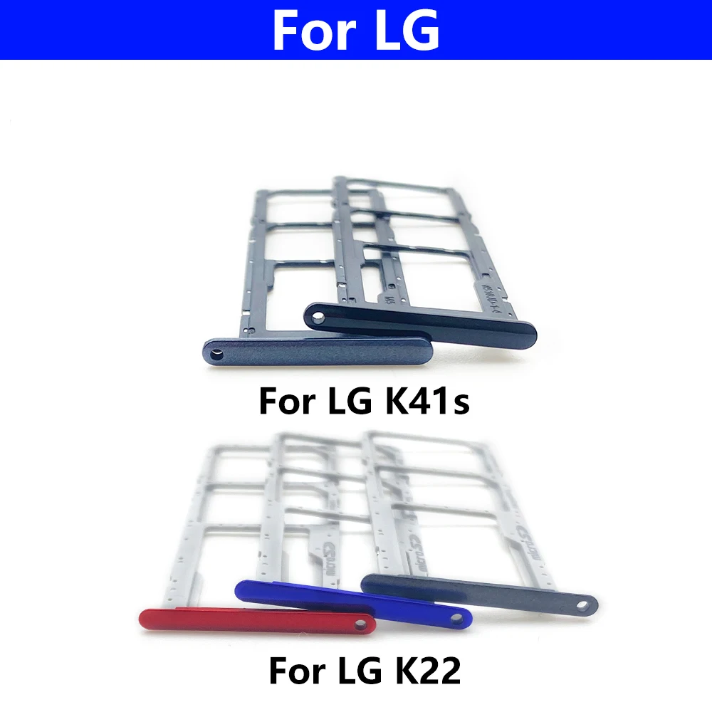 20pcs Tray Holder Sim Card Slot For Lg K22 K42 K52 K41s K51 Sim Card Tray Slot Holder + Micro Sd