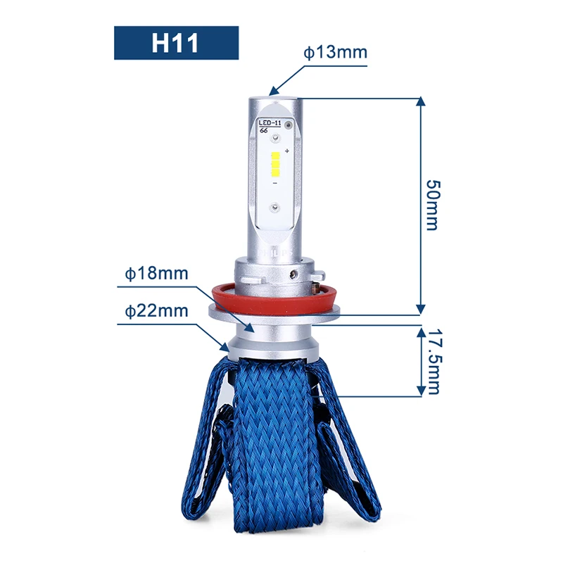 Оригинальные Автомобильные светодиодные лампы Philips h11 H8 led H16(JP), автомобильный головной светильник, лампы 6000 K, противотуманный светильник luces Led para, автомобильные диодные лампы для автомобилей