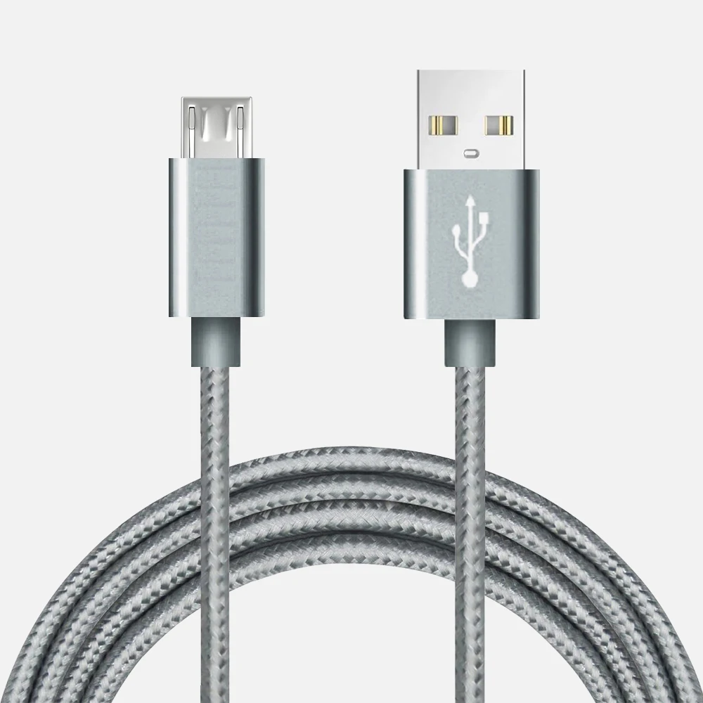 

Senhomtog Micro USB Cable Fast Charging Nylon Braided Support 3A Charger Micro Data line Cord for Samsung Xiaomi Android Phone