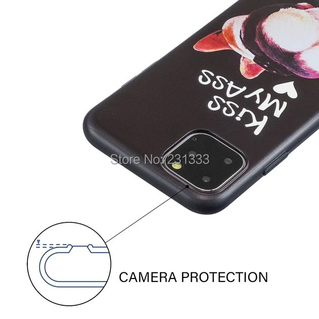 Для Iphone 11 PRO MAX 6,5 ''для samsung Galaxy NOTE 10 PRO мягкий чехол из ТПУ с мультяшным рисунком Рельефный цветок Панда Сова роскошный чехол 50 шт