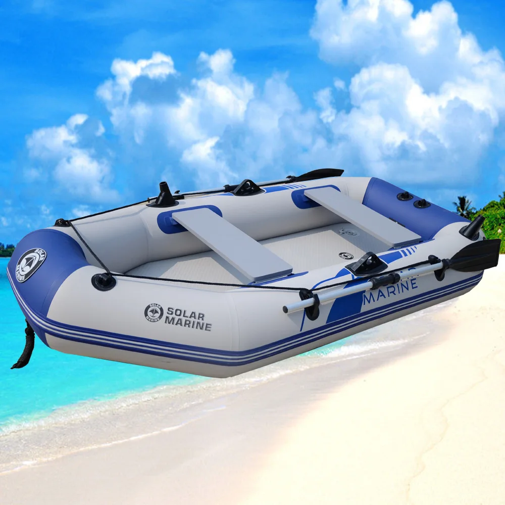 

6 Person 360cm Inflatable Rowing Boat PVC Kayak Dinghy Hovercraft Fishing Canoe Drifting Raft Surfing Sailing Ship for 3 People