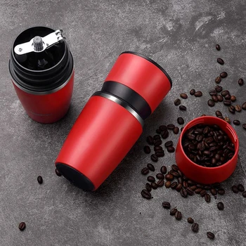 

Multifunction Manual Coffee Grinder Grinding and filtering two in one Adjustable Beans Grinder with Ceramic Burrs Grinder Mill