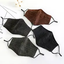 1 шт. Мужская Унисекс маска для рта и лица моющаяся Анти-пыль загрязнения респиратор фильтр случайный цвет