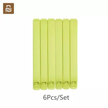 

Youpin 6Pcs/set Quange Sealing Clip Plastic Bag Sealer Snack Fresh Food Storage Bag Clips Kitchen Mini Storage Tool Accessories