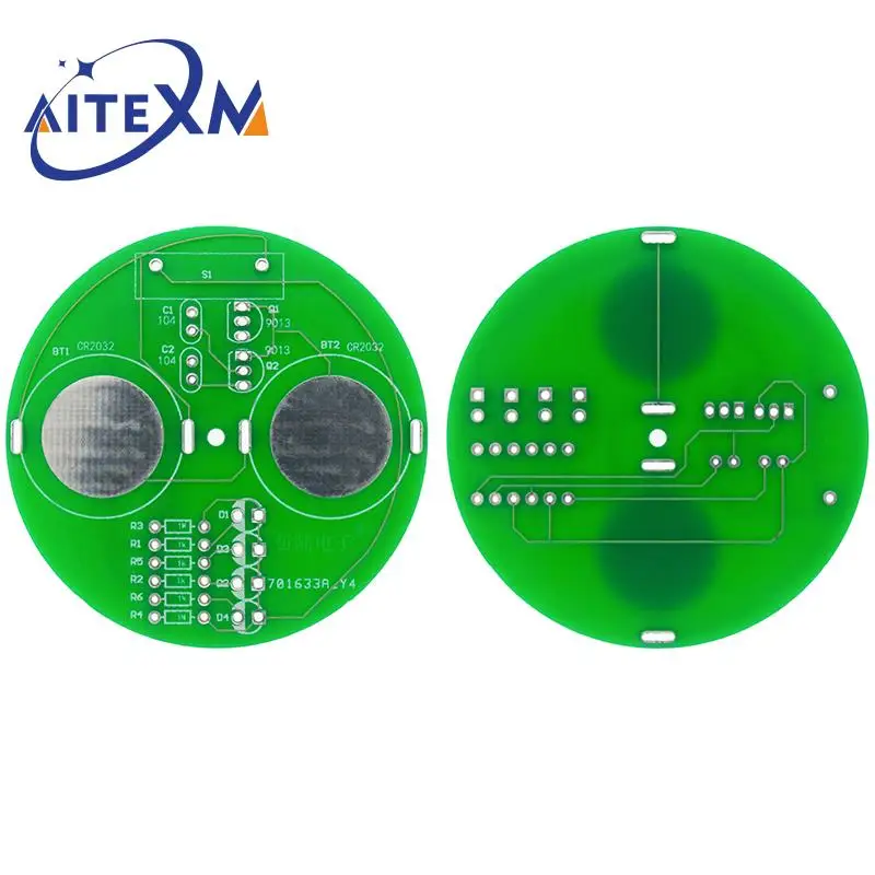 Diy Electronic Kit LED Gyro Welding Kit Rotating Lantern Inline Components (without Battery)