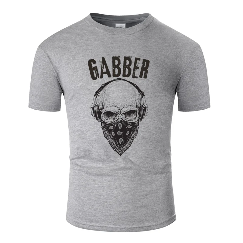 Men-Gray Забавная дышащая футболка с надписью gabber techno bpm 180 200, подарок на фестиваль, футболка speedcore для мужчин, летняя футболка с круглым вырезом, евро - Цвет: Men-Gray