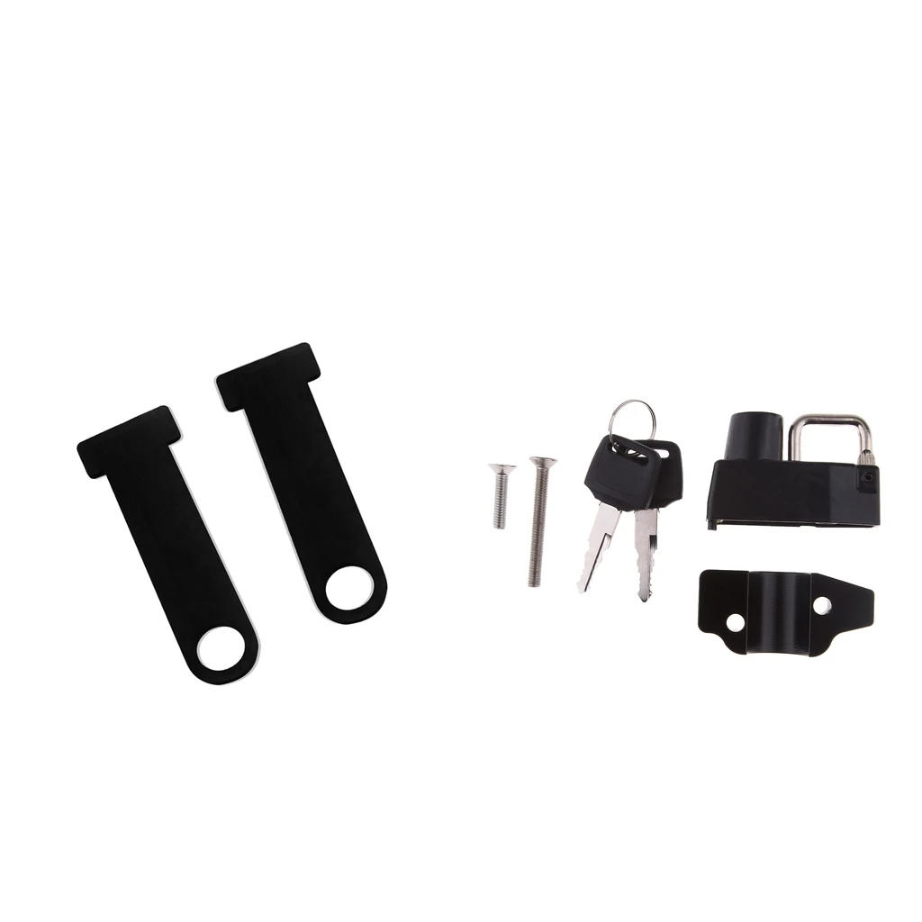 MagiDeal 2 Pieces Helmet Lock Buckle Fastener + Motorcycle Frame Helmet Lock for Yamaha 