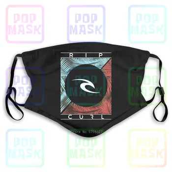 

Ripcurl Wave Palm Trees Logo Surfer Graphicmen Washable Reusable Mask with 2Pcs PM2.5 Filters 5 Layers