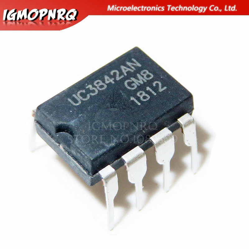 10 шт UC3842AN DIP8 UC3842 UC3842BN DIP 3842an DIP-8 новое и оригинальное IC