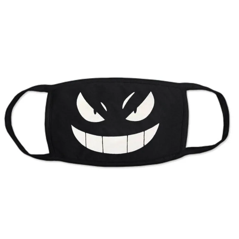 1 шт хлопок Пылезащитная маска для лица аниме мультфильм Kpop Счастливый медведь Женщины Мужчины муфельные маски со ртом для лица
