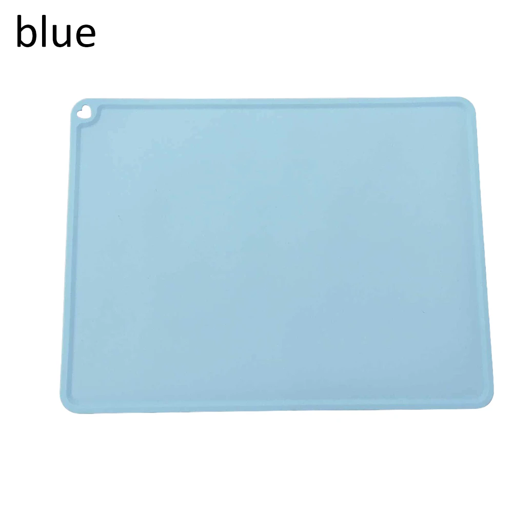 Waterproof Mat Blue 2.6L автоматический фонтан для воды для домашних животных, кошек, светодиодный, электрический USB, для собак, для домашних животных, бесшумная поилка, питатель, миска для домашних животных, фонтан, диспенсер для питьевой воды - Цвет: Waterproof Mat Blue