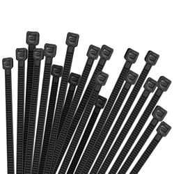 Self-Locking Nylon Wire Cable Zip Ties White Black Organiser Fasten Cable Industrial Supply, Hardware Cable & Fasteners