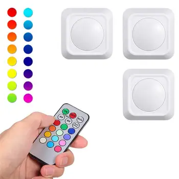 

Pat Wireless Night Lamp Remote Control Reaction Lamp 13 Kinds Of Colors Atmosphere Wardrobe Cabinet Bedside Lamp