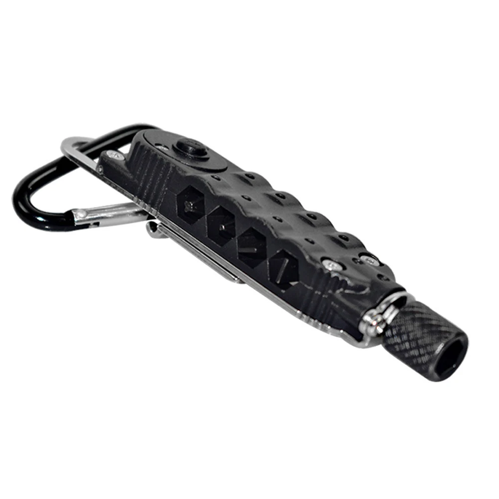 

Hot Sale Magic Multifunctional Screwdriver Mini Tools Portable Pocket Keychain Screwdriver With Slot Hex Screwdriver LED Light