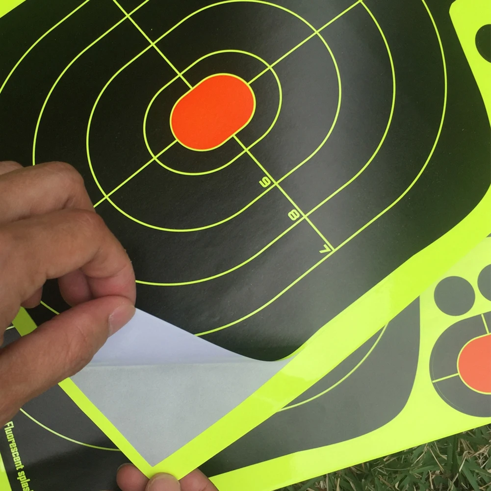 10pc Self Adhesive Reactivity Shoot Target Aim Hunting Training Target Sticker 