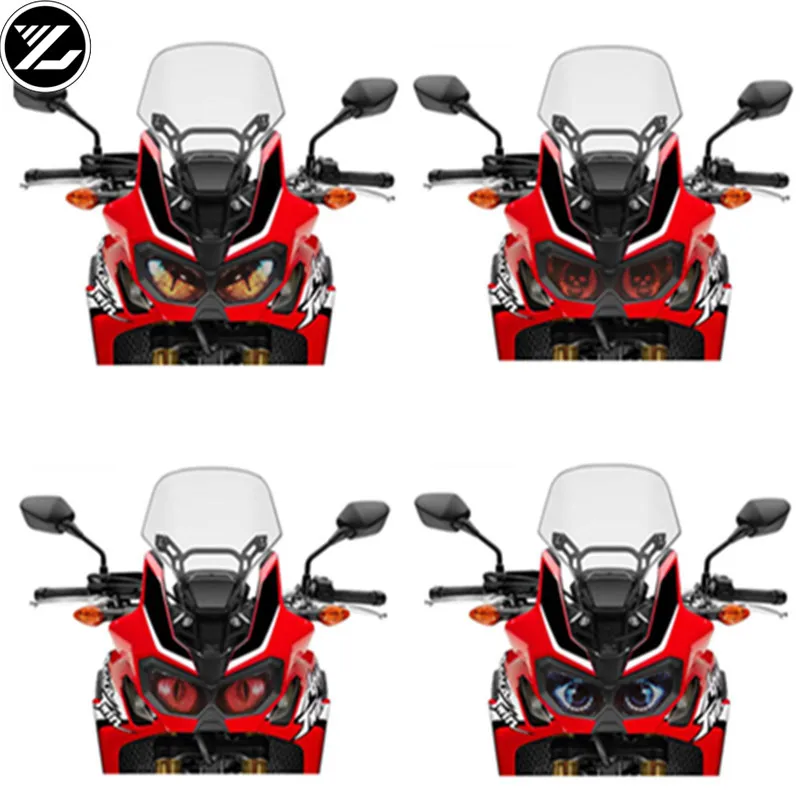 Motorcycle headlight protection sticker Front Fairing Headlight Sticker for HONDA CRF1000L Africa Twin CRF 2016 2017 2018 2019 full led left side headlight for 2016 2018 bmw 3 series f30 f35 330i 328i 320i