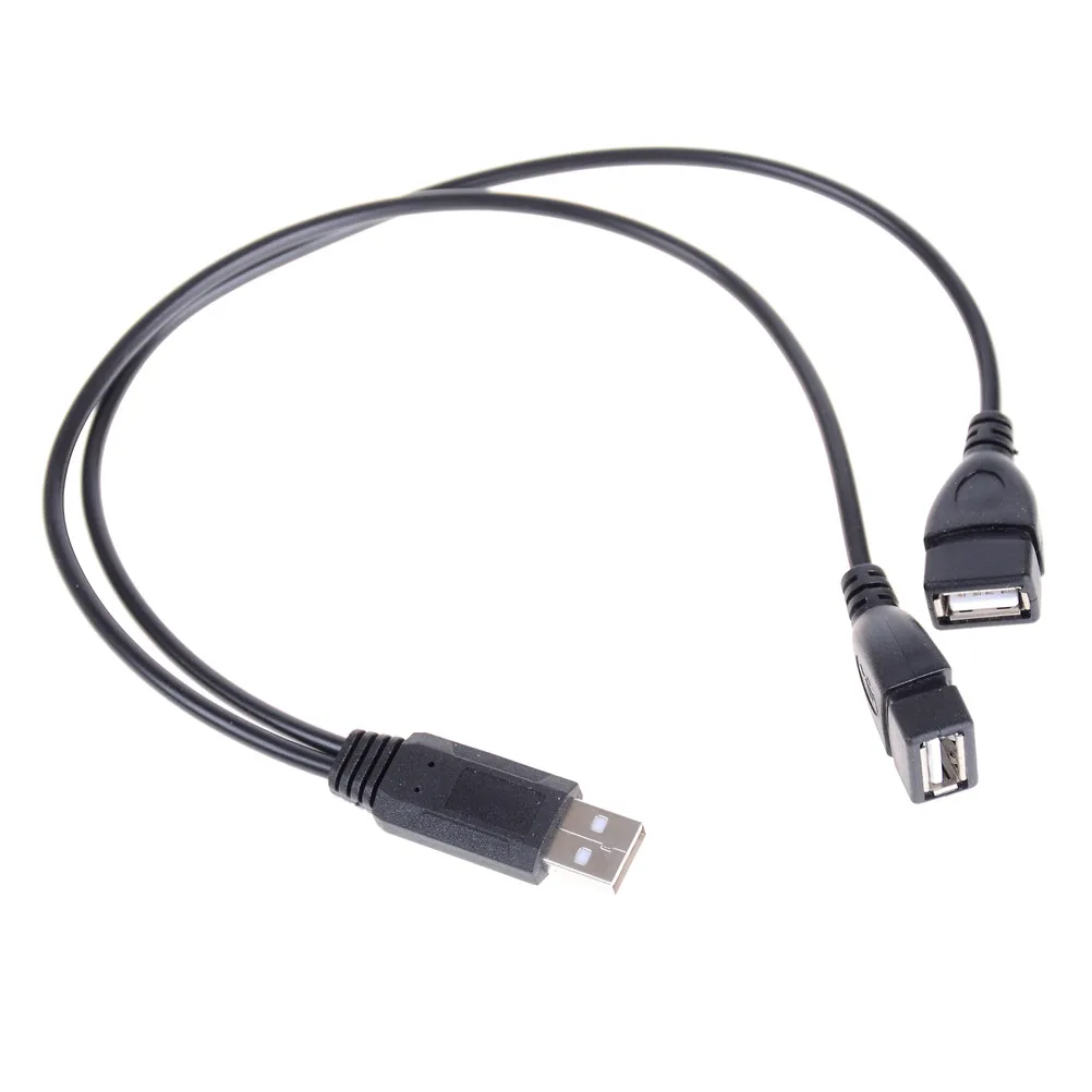 USB 2 0 A 1 штекер на двойных разъема для передачи данных адаптер питания Y образный