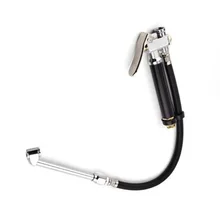 120 PSI NPT Женский Воздушный Впускной насос для шин с двойной головкой и манометром 12 дюймов металлический шланг для автомобиля грузовика