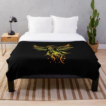 

Tribal Tattoo Phoenix Bird Fantasy Gift Idea Throw Blanket Soft Sherpa Blanket Bed Sheet Single Knee Blanket Office Nap Blanket