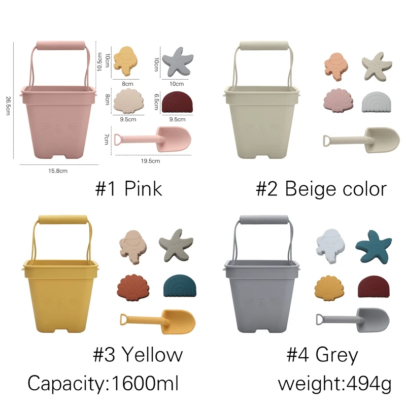 6Pcs Ins Style Summer Beach Toys for Kids Soft Silicone Set Beach Game Toy for Play Swimming Sand Water Game Play Outdoor Toy 3 6Pcs Ins Style Summer Beach Toys for Kids Soft Silicone Set Beach Game Toy for Play Swimming Sand Water Game Play Outdoor Toy 3