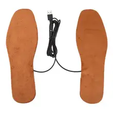 1 пара USB грелка для обуви мягкие зимние теплые стельки для ног моющиеся для мужчин и женщин стелька с подогревом стельки любого размера