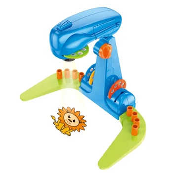 

Children Painting Drawing Projector Board Pen Baby Sketchpad Projection Toys Set blue