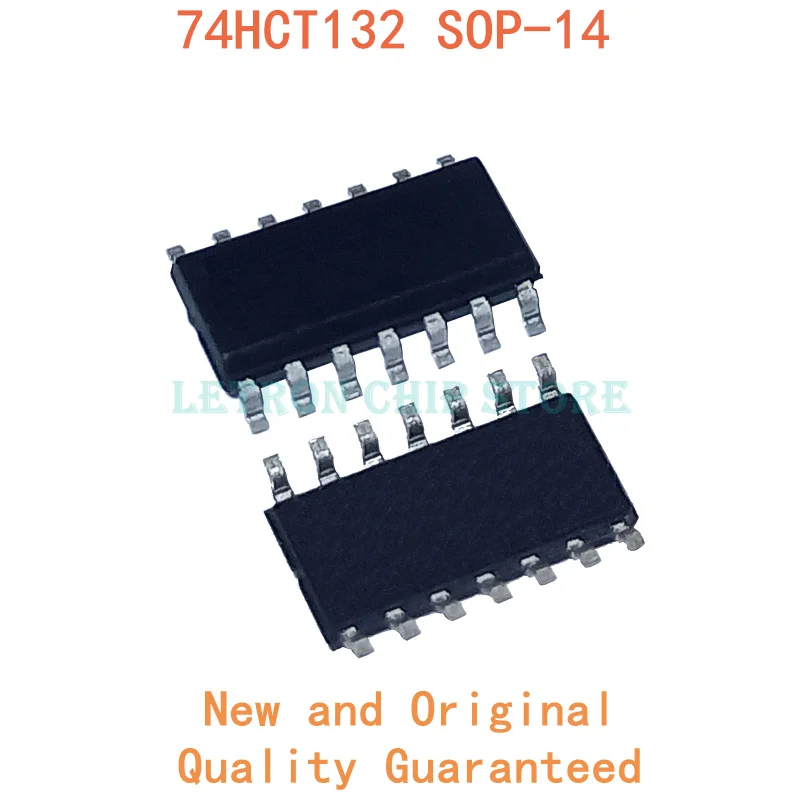 10 шт. 74HCT132 SOP14 74HCT132D лапками углублением SOP-14 SN74HCT132DR SOP 74HCT132DR SOIC14 HCT132 SOIC-14 SMD новый и