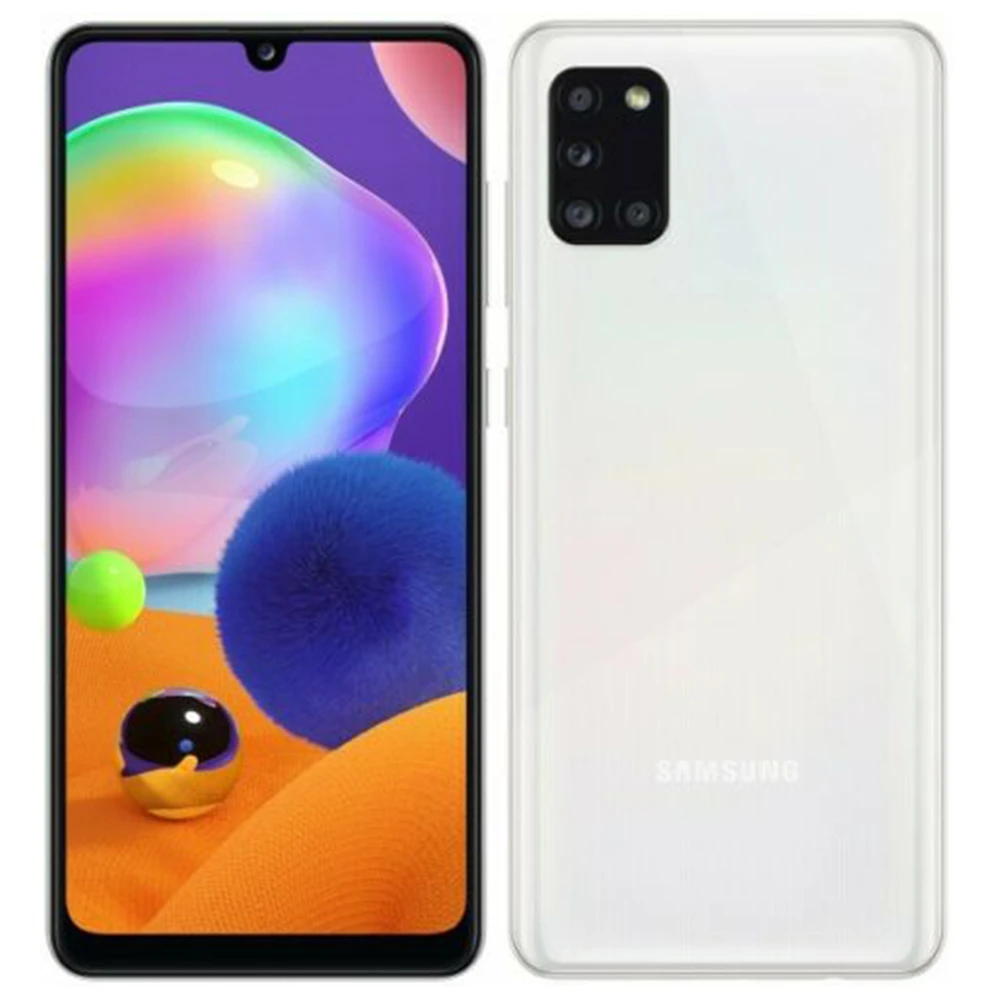 Samsung Galaxy A31 A315G/DS Original Mobile Phone Dual SIM 6.4" 6GB RAM 128GB ROM Octa Core 4 Cameras Fingerprint NFC Cell Phone backmarket phones