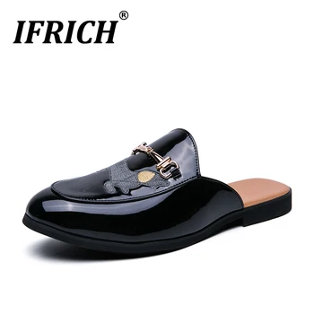 

Original Men Young Casual Shoes Half slippers For Mens Slip-on Casual Summer Shoes Men Black White Men Fashion Casual Sneakers