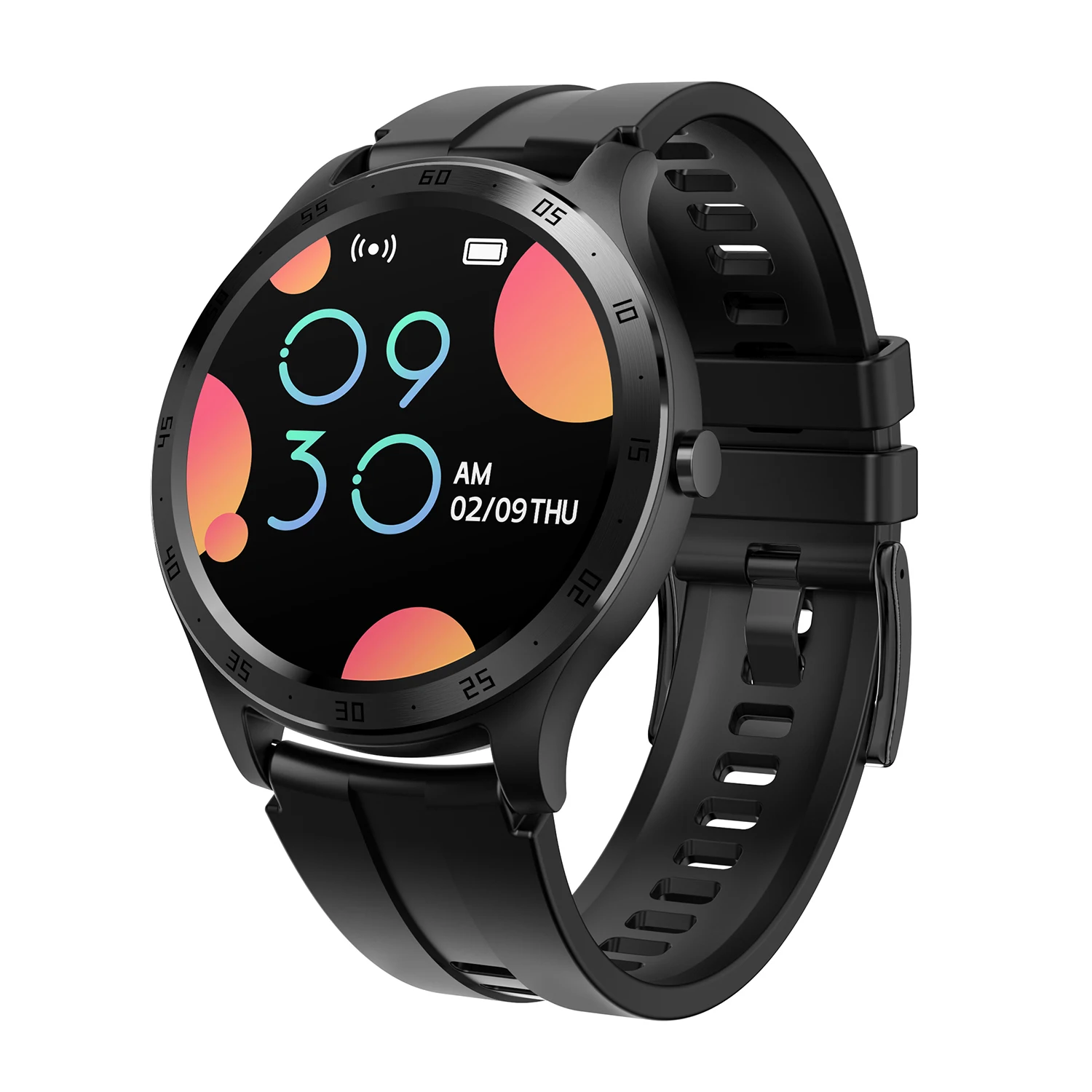 Black SCELTECH S20 женские Смарт-часы мужские фитнес-трекер умные часы монитор сердечного ритма полный сенсорный экран Спортивный шагомер браслет - Цвет: Black