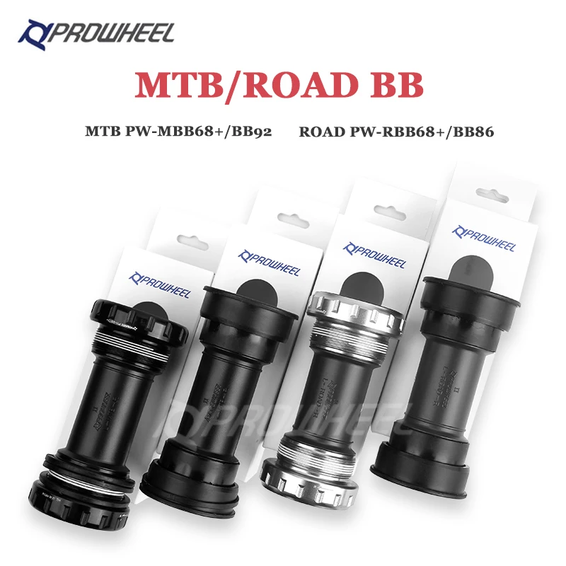 Bicycle Bottom Bracket PROWHEEL BB73 BB92 BB68 BB86 MTB Road Mountain Bike Press-in Bottom Brackets BB 24mm