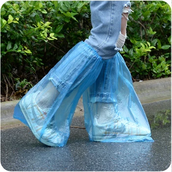 

30 Pairs Disposable Plastic Anti Slip Boot Safety Shoe Cover Cleaning PVC Plastic Over Shoes Shoe Boot Covers Water-proof