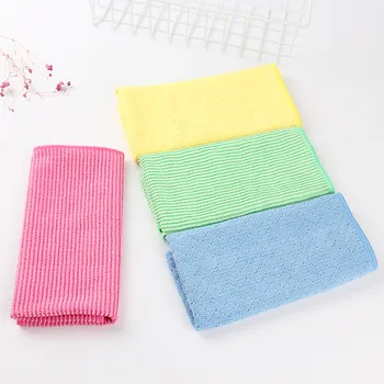 

Japanese Style Microfiber Rag Wave Pattern Double-Sided Multi-Purpose Kitchen Rags Strong Water-Absorbing Decontamination Cleani