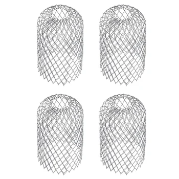 

Expand Filter Strainer Stops Blockage Leaves Roof Drainage Pipe Filter Caps Leaf Drains Debris Drain Net Cover 4pcs