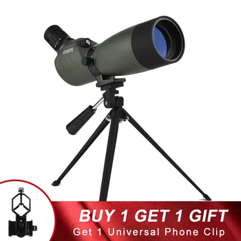 

Powerful 60mm HD Full Nitrogen Zoom Telescope HD Long Range Hunting Bird Watching Monocular w/ Universal Phone Adapter Mount