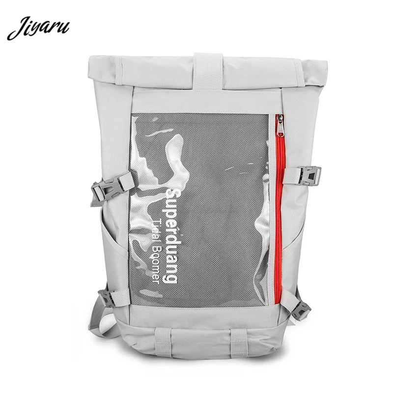 

New Popular Hip Hop Bags Unisex Cool Backpacks Fashion Oxford Cloth Bags Personality Casual Big Backpacks Transparent