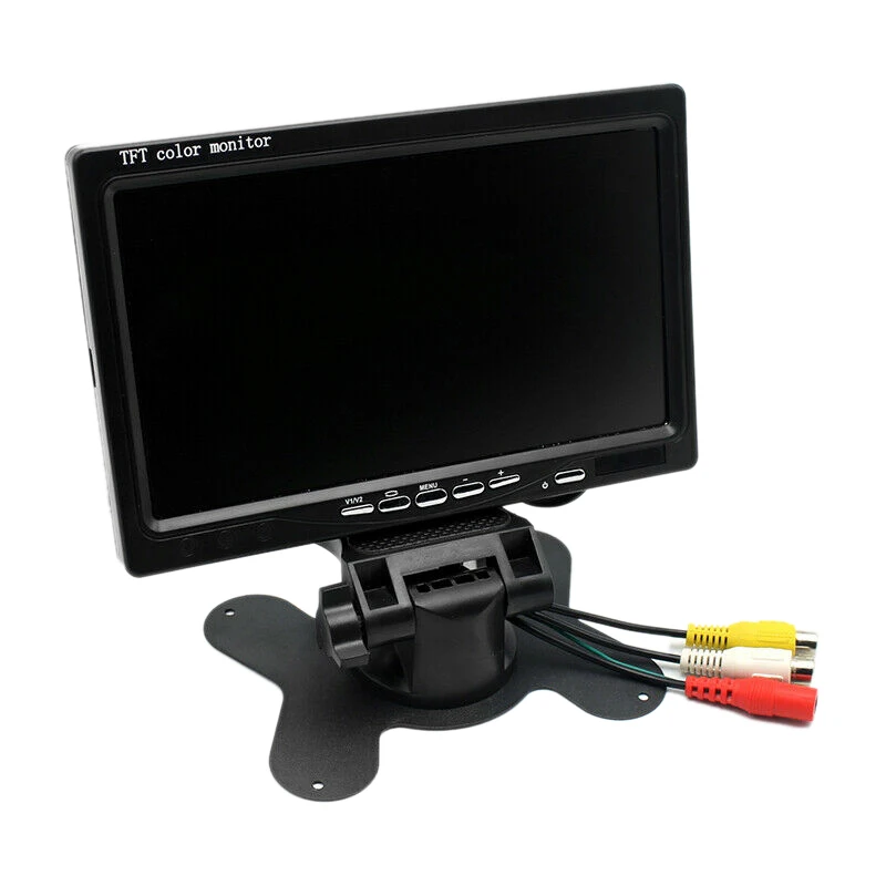 12 V-24 V 7 дюймов TFT lcd цветной HD монитор для автомобиля CCTV камера заднего вида