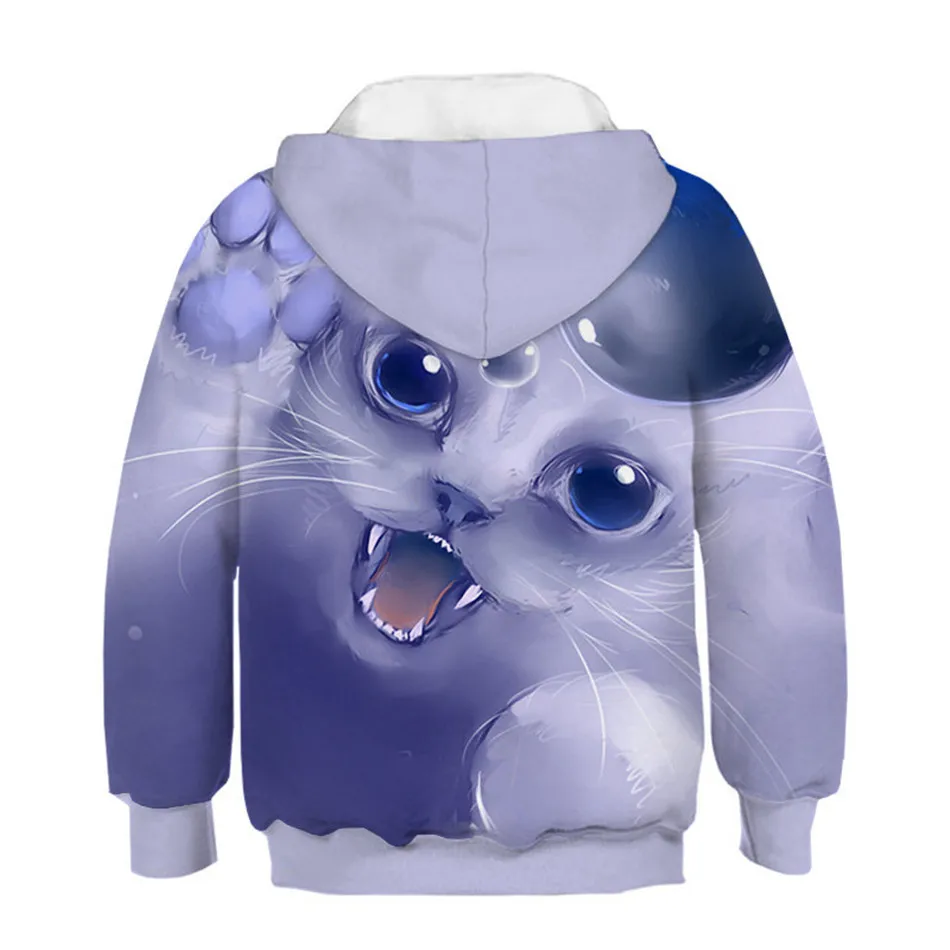 Autumn Winter Boys Girls Fashion 3D Hoodies Lovely Cat Panda Galaxy Space Print Children Hooded Sweatshirts Kids Pullovers kid hoodie for sale