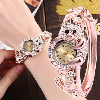 

Koala Women Watch 2020 Small Luxury Bracelet Loyal Diamond Sparkly Crystal Elegant Fashion Dress Quartz Clocks Steel Belt Brand