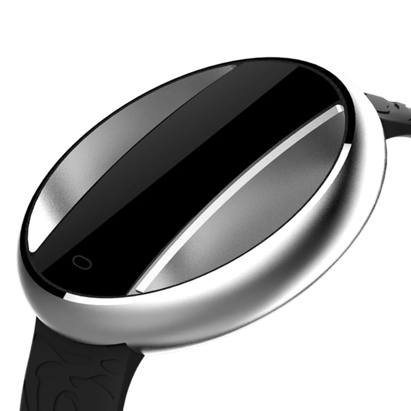 Смарт-часы для мужчин/женщин IP68 водонепроницаемый монитор сердечного ритма круглые умные часы для женщин водонепроницаемые Смарт-часы для мужчин/женщин Android IOS - Цвет: Silver Black